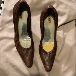 Brown Prada .. leather shoes